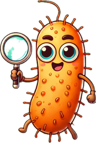 GutBrew Kombucha Superhero Microbe - A cute, superhero-inspired gut microbe representing probiotic power.